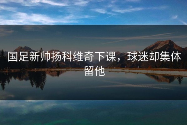 国足新帅扬科维奇下课，球迷却集体留他